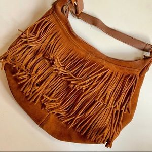 Suede Minnetonka fringe purse